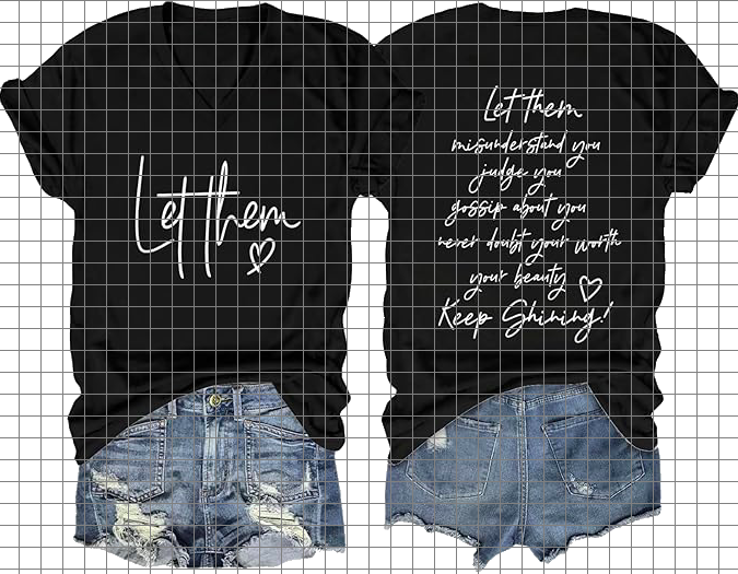 Let Them with Saying on the Back - Large