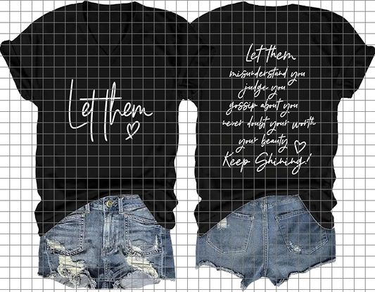 Let Them with Saying on the Back - Large